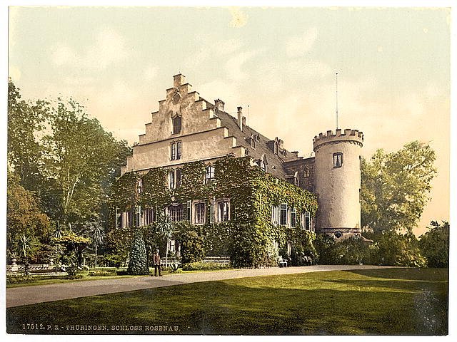 Rosenau Castle Thuringia Vintage A4 Photo Print