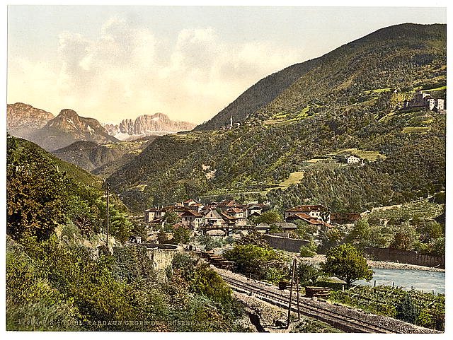 Rosengarten general view Tyrol Vintage A4 Photo Print