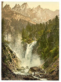 Rosenlaui  Bernese Oberland Vintage A4 Photo Print