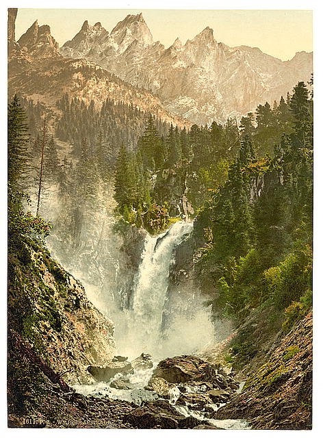 Rosenlaui  Bernese Oberland Vintage A4 Photo Print