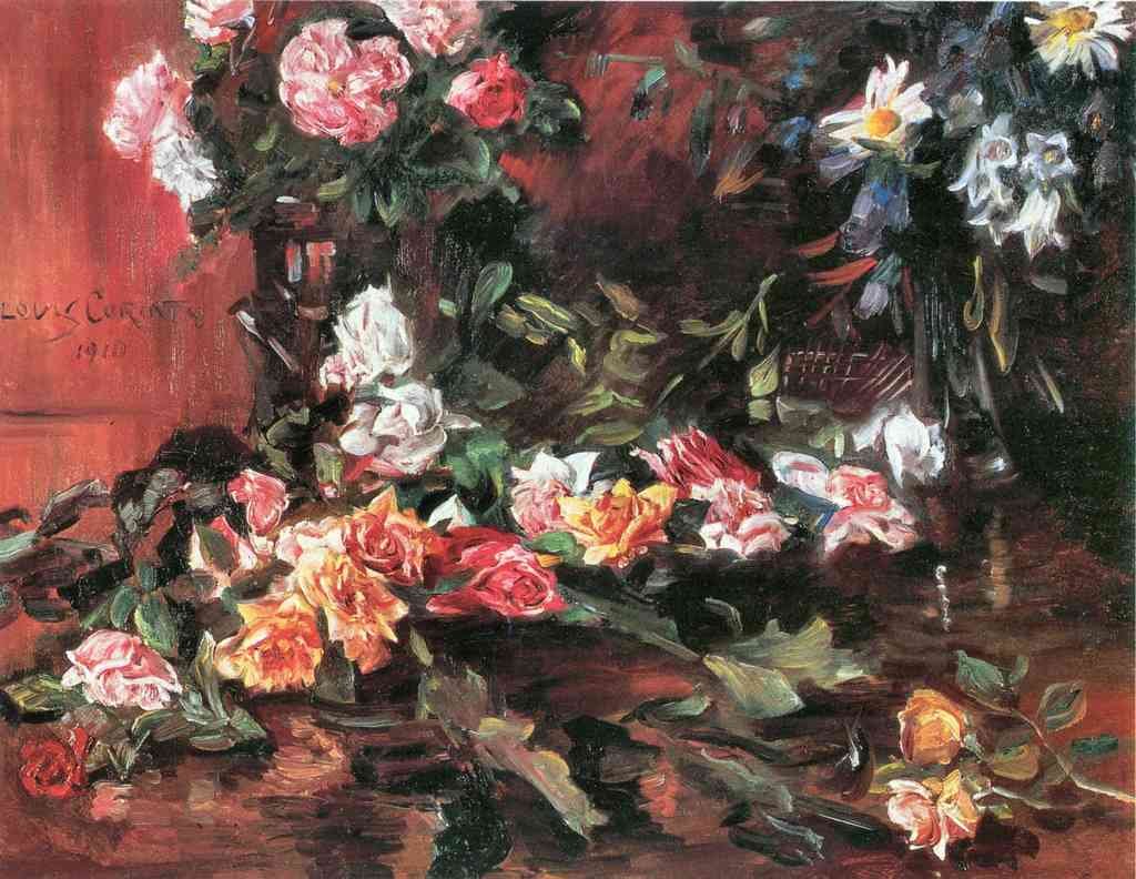 Roses 2 Lovis Corinth Impressionism European A4 Photo Print