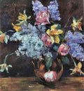 Roses Lilacs And Daffodils Lovis Corinth Impressionism European A4 Photo Print