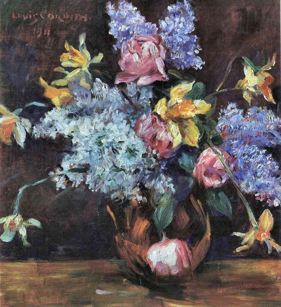 Roses Lilacs And Daffodils Lovis Corinth Impressionism European A4 Photo Print