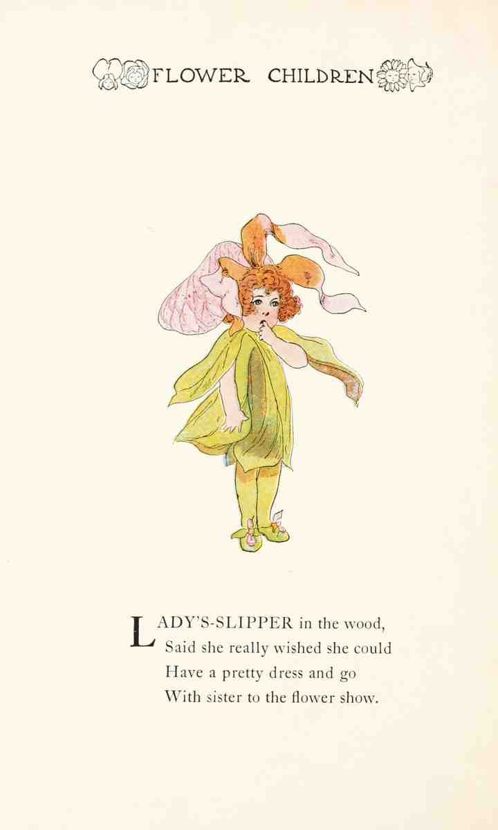Ross MT 1881 1937 Flower Children 1910 Ladys Slipper A4 Photo Print
