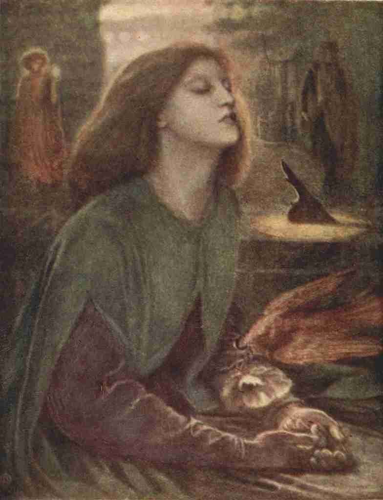 Rossetti DG Days with the Victorian Poets 1913 Beata Beatrix A4 Photo Print