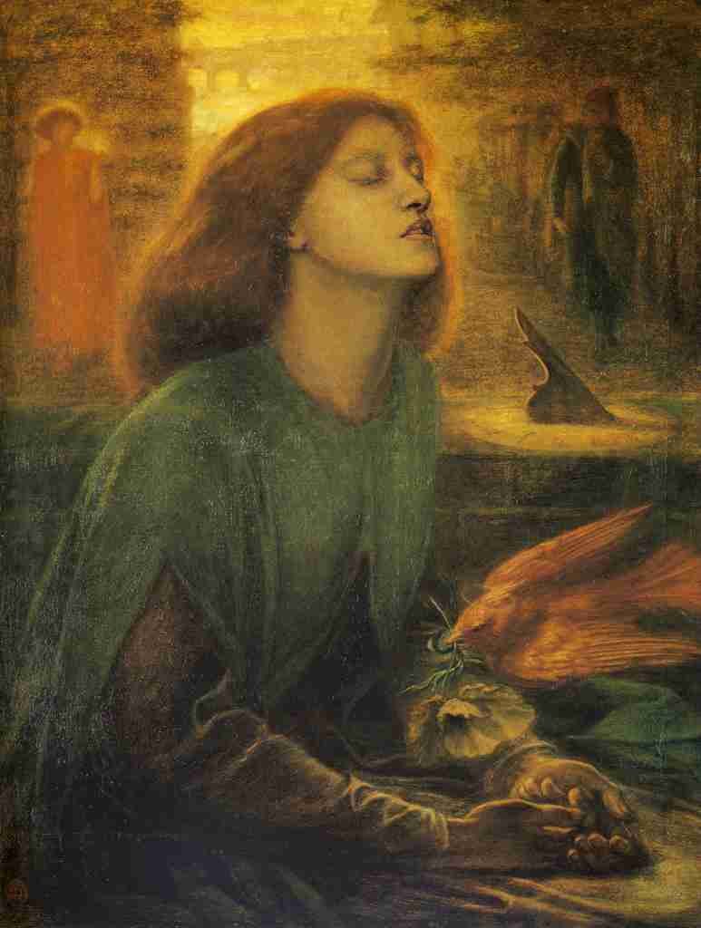 Rossetti Dante Gabriel Beata Beatrix Days with the Victorian Poets 1913 A4 Photo Print