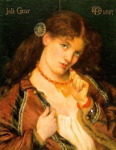 Rossetti Dante Gabriel Joli Coeur A4 Photo Print