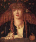 Rossetti Dante Gabriel La Bionda Del Balcone A4 Photo Print