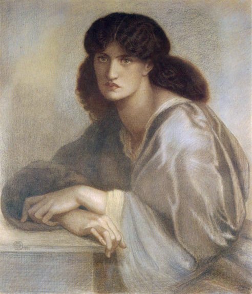 Rossetti Dante Gabriel La Donna Della Finestra 1880 Coloured Chalks A4 Photo Print