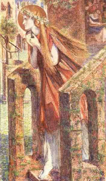 Rossetti Dante Gabriel Mary Magdalen2 A4 Photo Print