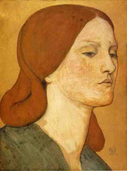Rossetti Dante Gabriel Portrait Of Elizabeth Siddal3 A4 Photo Print