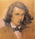 Rossetti Dante Gabriel Self Portrait A4 Photo Print