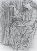 Rossetti Dante Gabriel Silence A4 Photo Print