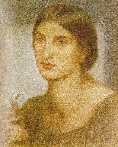 Rossetti Dante Gabriel Study Of A Girl A4 Photo Print