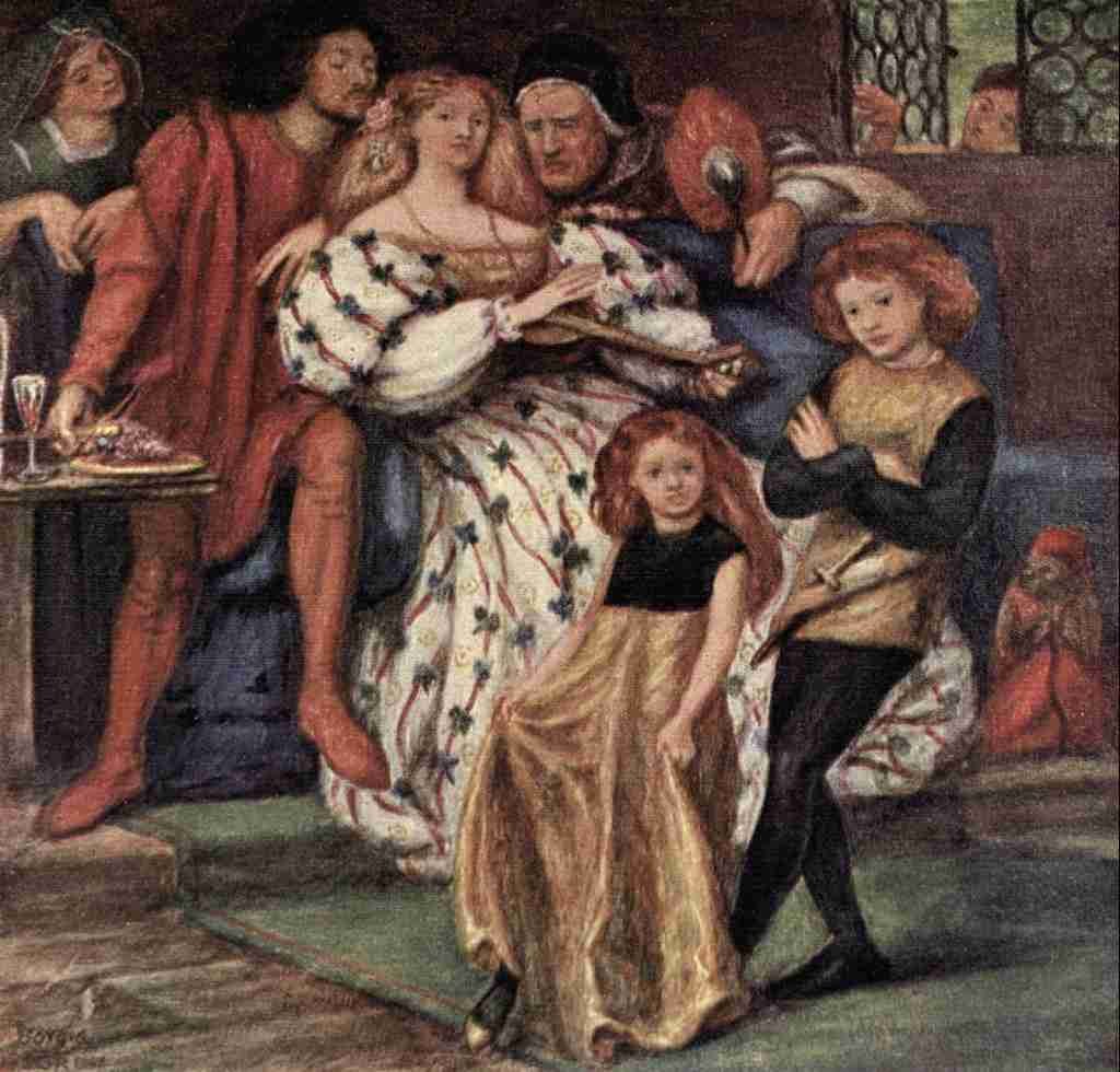 Rossetti Dante Gabriel The Borgia Family Rossetti 1908 A4 Photo Print