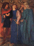 Rossetti Dante Gabriel The First Madness Of Ophelia A4 Photo Print