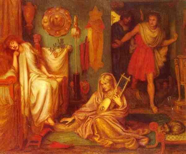 Rossetti Dante Gabriel The Return Of Tibullus To Delia A4 Photo Print
