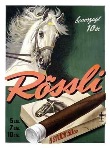 Rossli Cigars 1939 A4 Photo Print