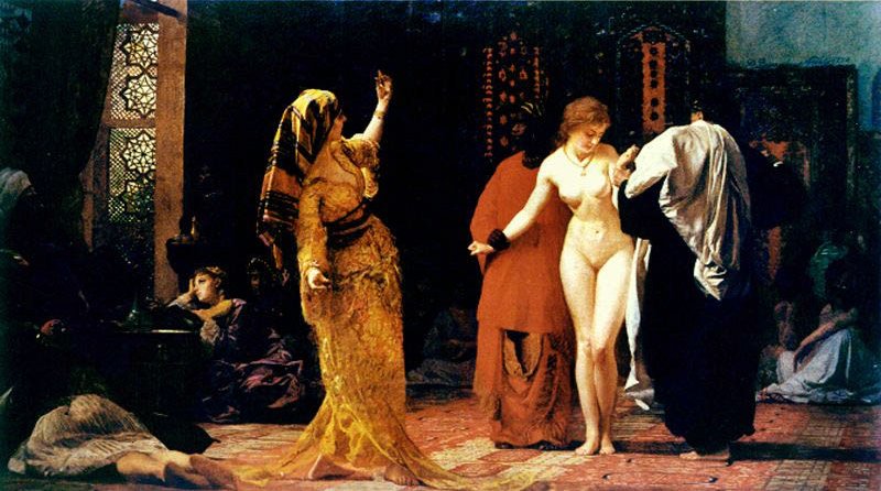 Rosso Domenico Mercado de escravas barncas 1884 Art A4 Photo Print