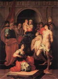 Rosso Fiorentino Madonna Enthroned And Ten Saints A4 Photo Print