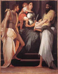 Rosso Fiorentino Madonna Enthroned Between Two Saints A4 Photo Print