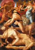 Rosso Fiorentino Moses Defending The Daughters Of Jethro A4 Photo Print