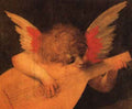 Rosso Fiorentino Musician Angel A4 Photo Print