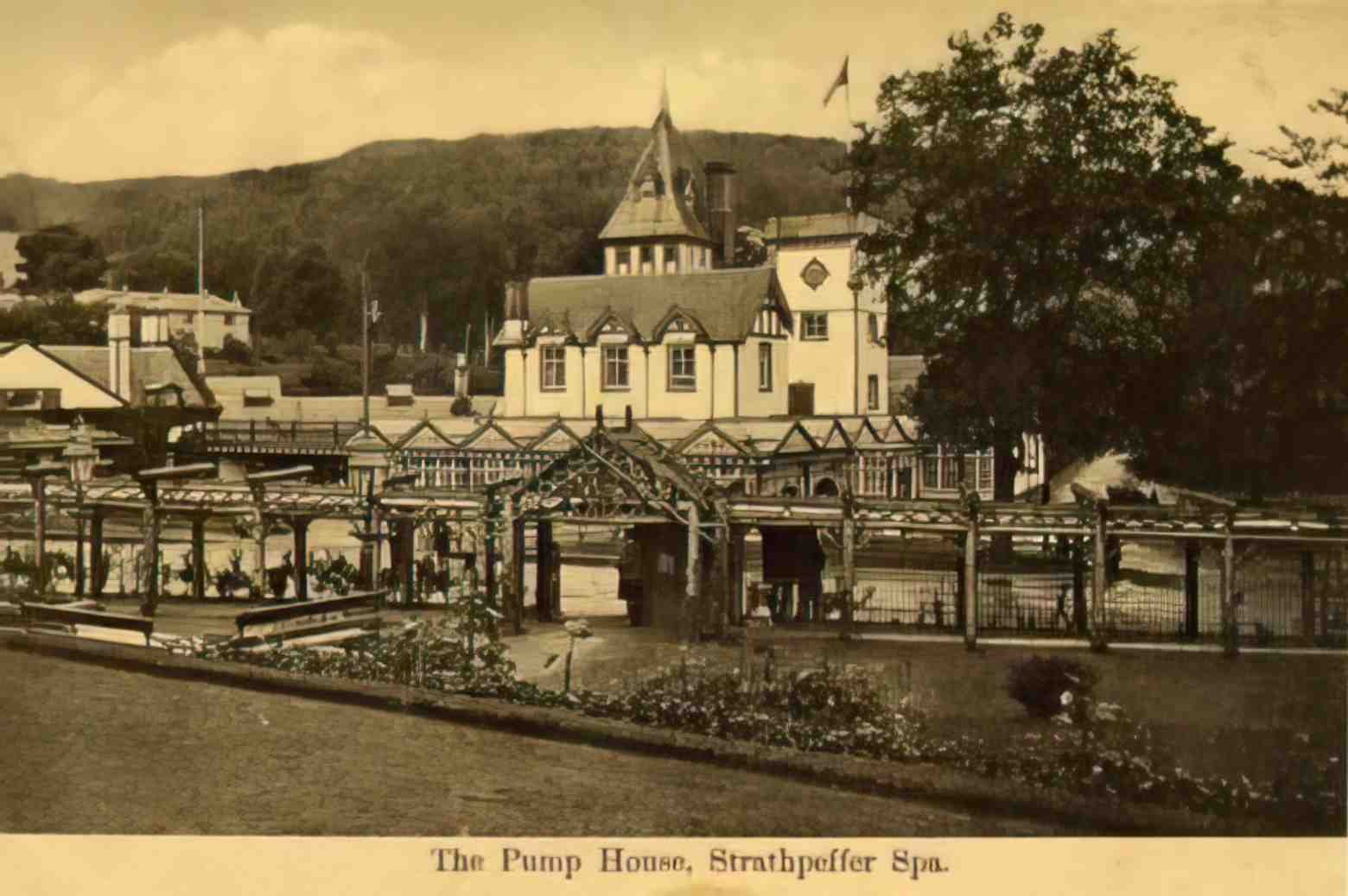 Rossshire Strathpeffer Spa The Pump House Vintage A4 Photo Print