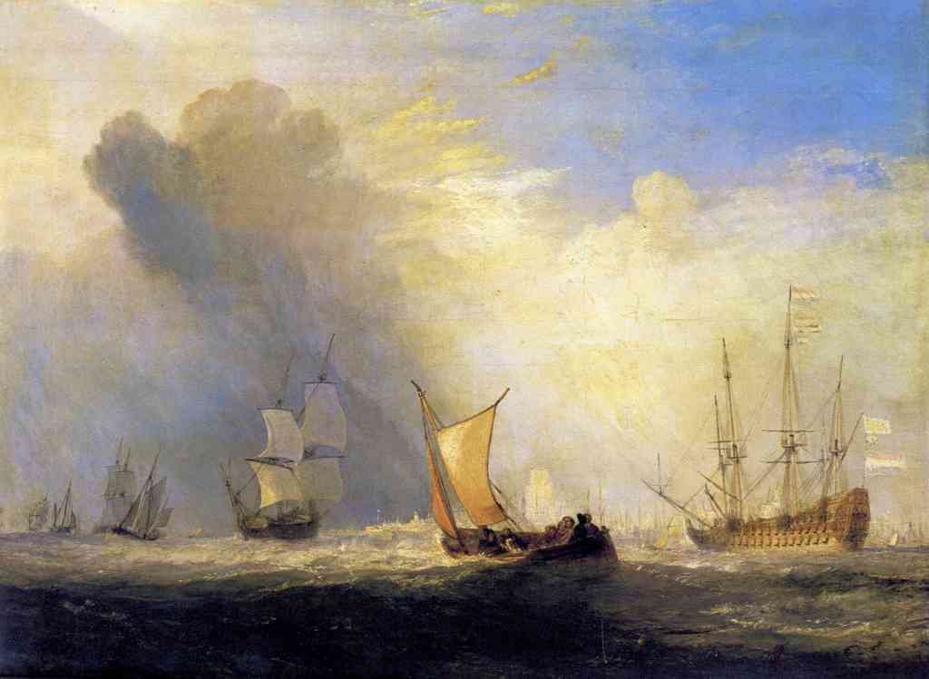 Rotterdam Ferry Boats Joseph Mallord Turner A4 Photo Print