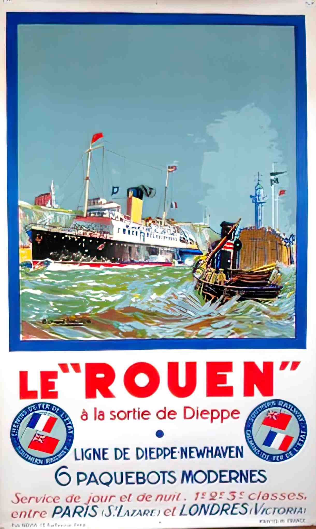 RouenBoat Advert A4 Photo Print