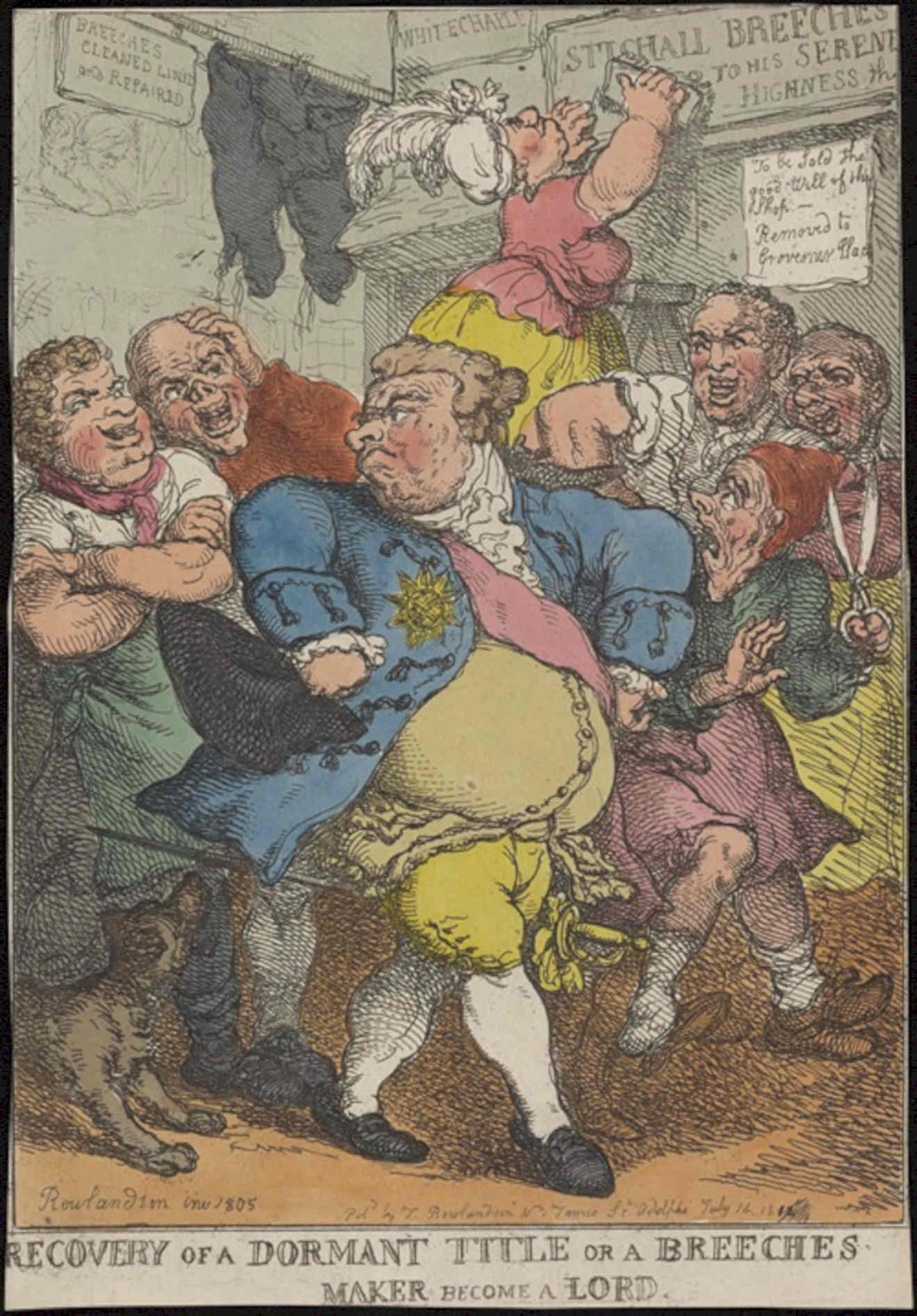 Roulantdm 1805 Peers GB Cartoon Vintage Retro Advert Poster