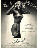 Rousseau Lingerie 1930s 1940s Vintage Retro Advert Poster
