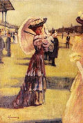 Rousseau Marguerite At The Races  A4 Photo Print