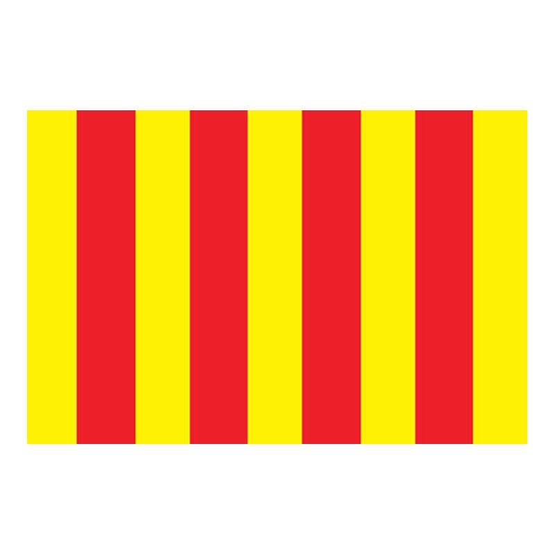 Roussillon Prov Flag N3186 A4 Photo Print