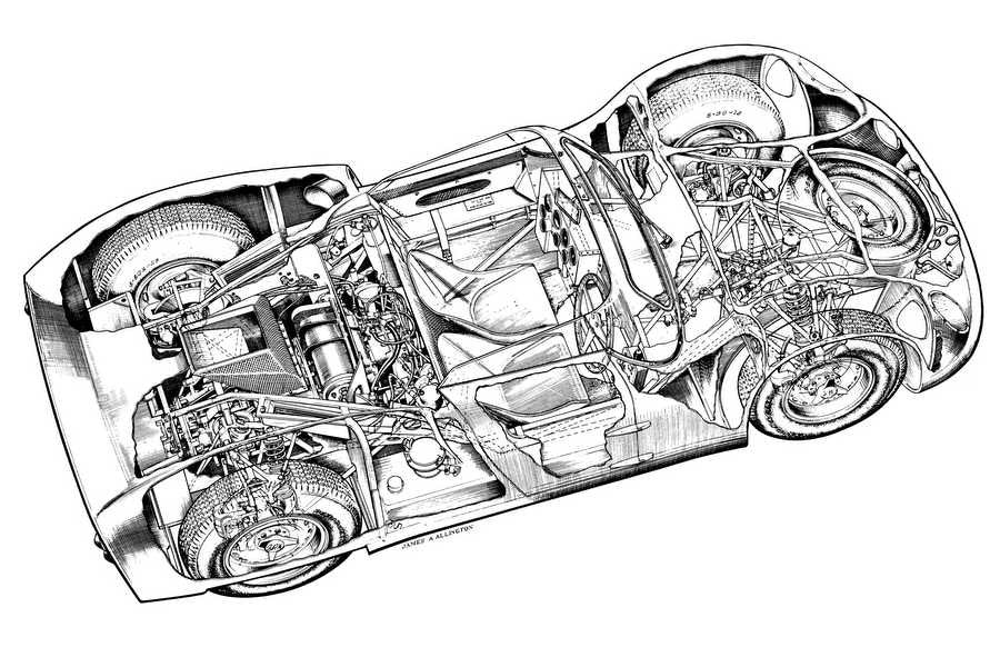 Rover BRM 1963 cutaway A4 Photo Print