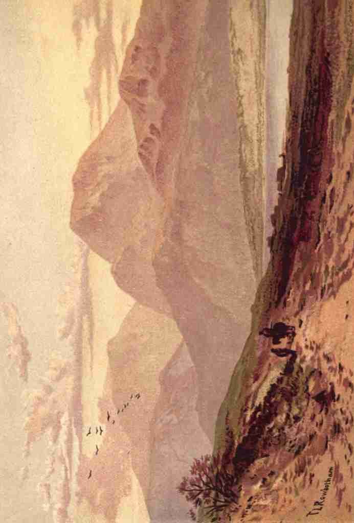 Rowbotham Thomas CL 1823 1875 Picturesque Scottish Scenery 1875 Ben Nevis from Bannavie A4 Photo Print