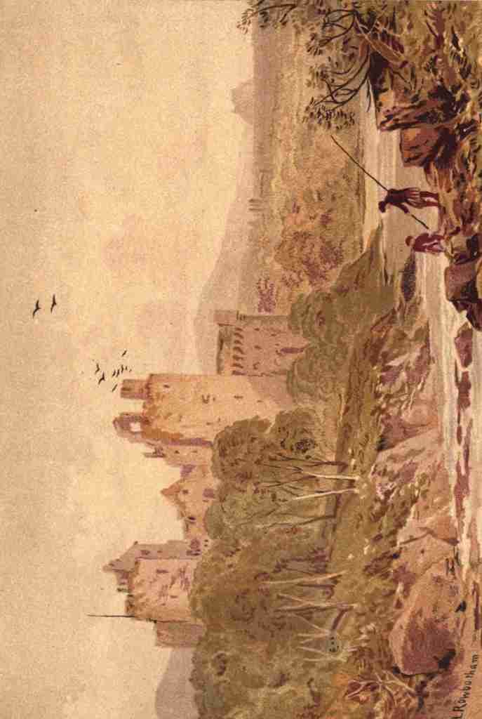 Rowbotham Thomas CL 1823 1875 Picturesque Scottish Scenery 1875 Doune Castle A4 Photo Print