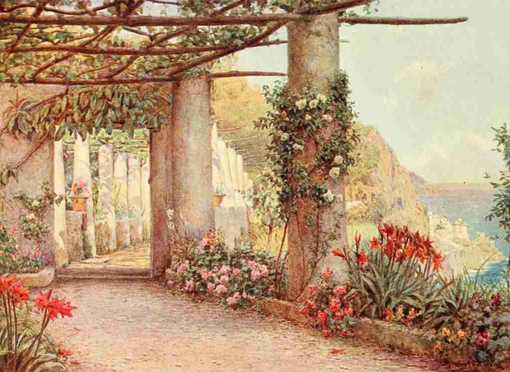 Rowe Ernest A 1863 1922 The Studio 1903 The Cappuccino Amalfi Vintage A4 Photo Print