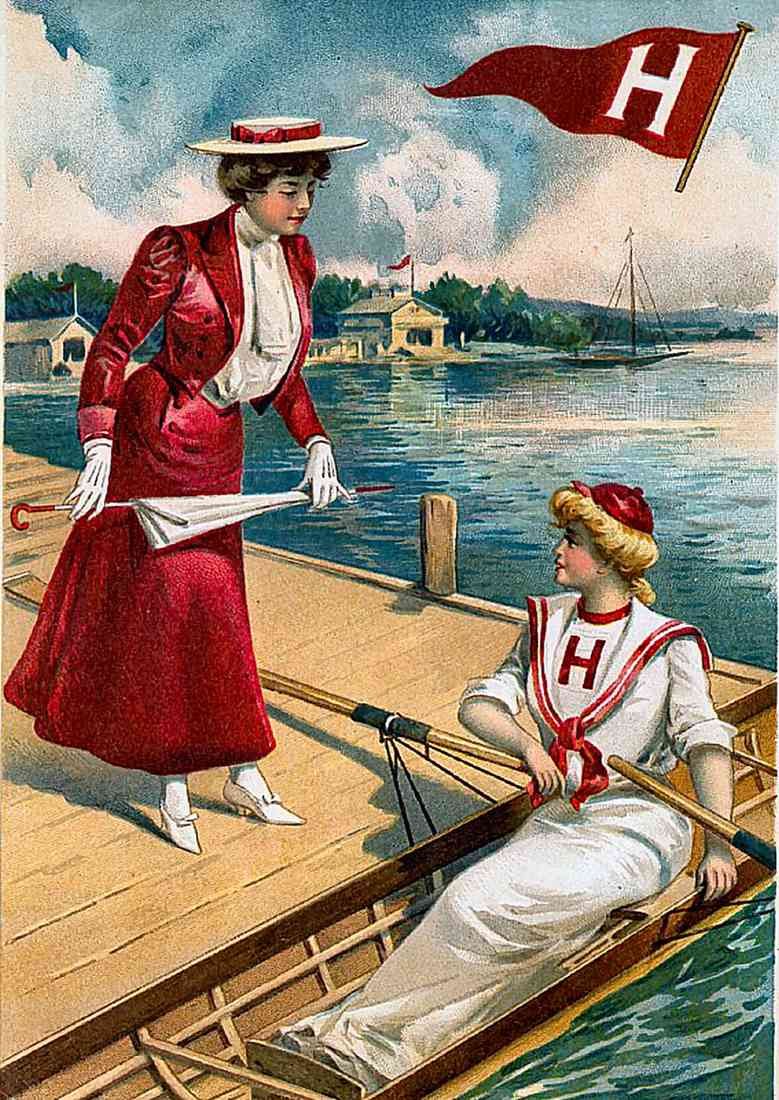 Rowing vintage A4 Photo Print