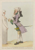Rowlandson Buck Beauty GB Cartoon Vintage Retro Advert Poster