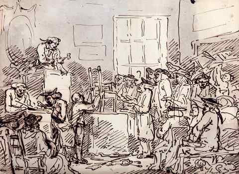 Rowlandson Thomas A Furniture Auction A4 Photo Print