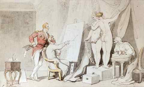 Rowlandson Thomas A Study In Life Drawing A4 Photo Print