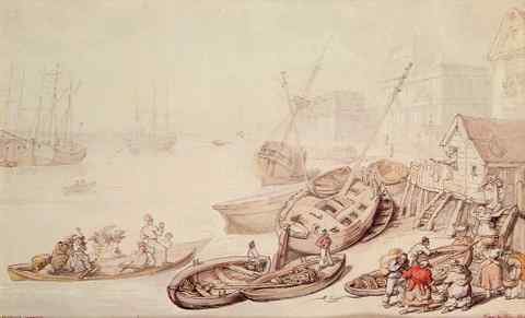 Rowlandson Thomas Greenwich Hospital A4 Photo Print