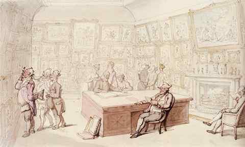Rowlandson Thomas Mr Michells Picture Gallery At Grove House Enfield A4 Photo Print