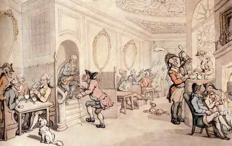 Rowlandson Thomas Strong Waters At Bath A4 Photo Print