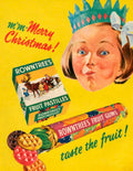 Rowntree Fruit Pastilles 1950s Vintage Retro Advert Poster