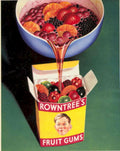 Rowntrees Fruit Gums 2 1950s Vintage Retro Advert Poster