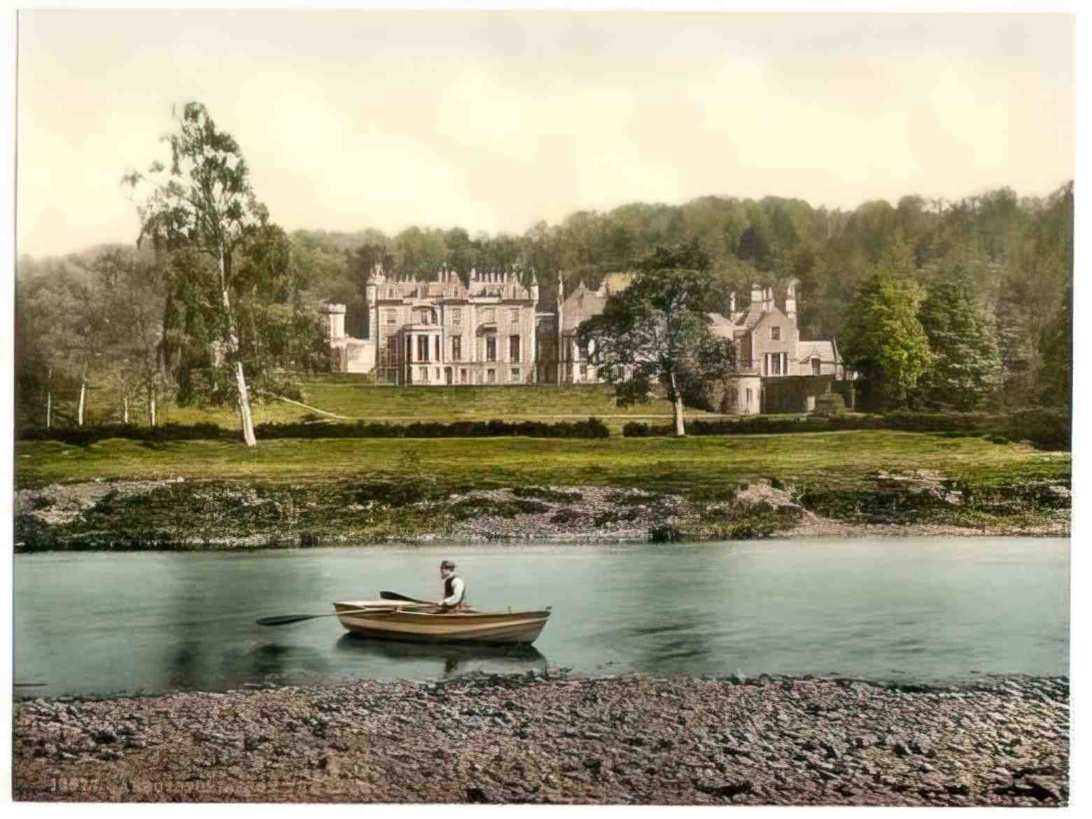 Roxburghshire Abbotsford 1900s Vintage A4 Photo Print