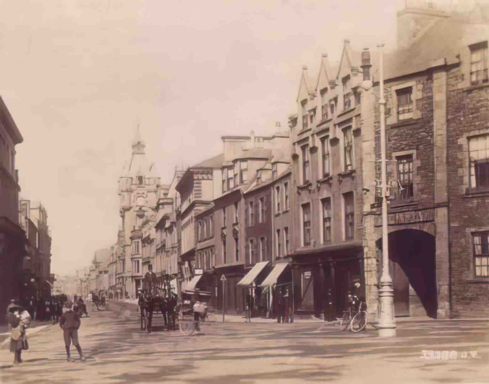Roxburghshire Hawick Town Hall Vintage A4 Photo Print