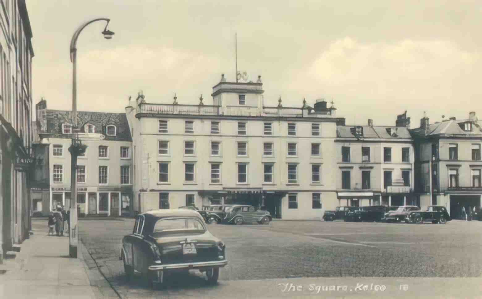 Roxburghshire Kelso The Square Vintage A4 Photo Print